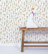QUEYRAN - Papier peint enfant - Motif herbier de fleurs